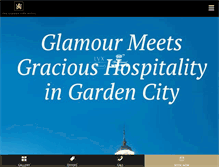 Tablet Screenshot of gardencityhotel.com